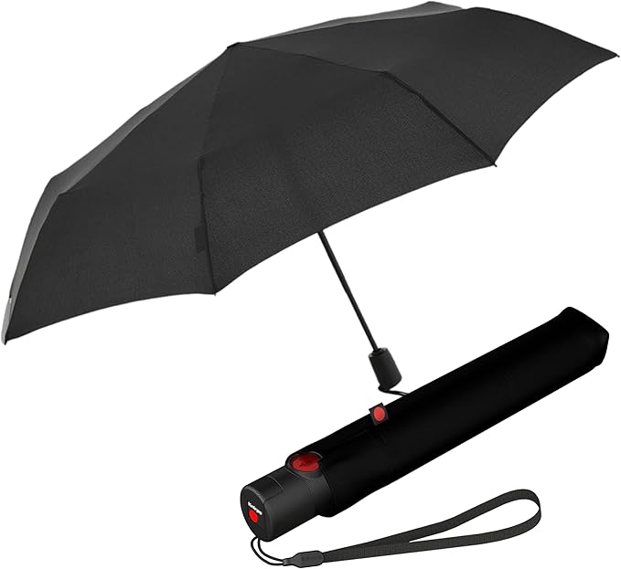 Knirps U.200 Ultra Light Duomatic Automatic Rain Umbrella & Carrying Case